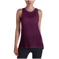 thumbnail image 1 of Summer Fashion Plus Size Tank for Women Trendy Clothes 2026 Round Neck Sports Mesh Lace Back Yoga, 1 of 8