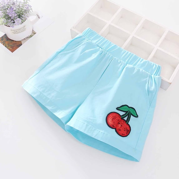 Summer Fashion Savings AXXD Athletic Shorts for Girls Summer Shorts Elastic Outwear Hot Pants Sequins Solid Color Versatile Pants