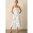 thumbnail image 1 of Summer Fashion Sexy Backless Tie-Slit Printed Dress, 1 of 6