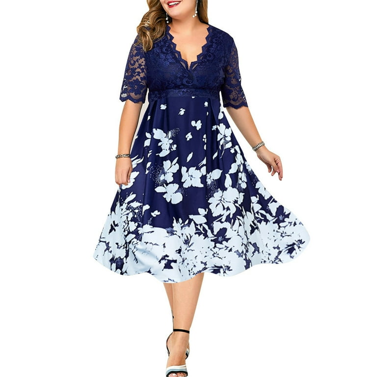 Fashion Summer Lace Cutout V-neck Dress Fashion Summer Lace Cutout V-neck Dress