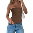 thumbnail image 1 of Summer Fashion Sexy Sleeveless Tank Top Coffee S, 1 of 6