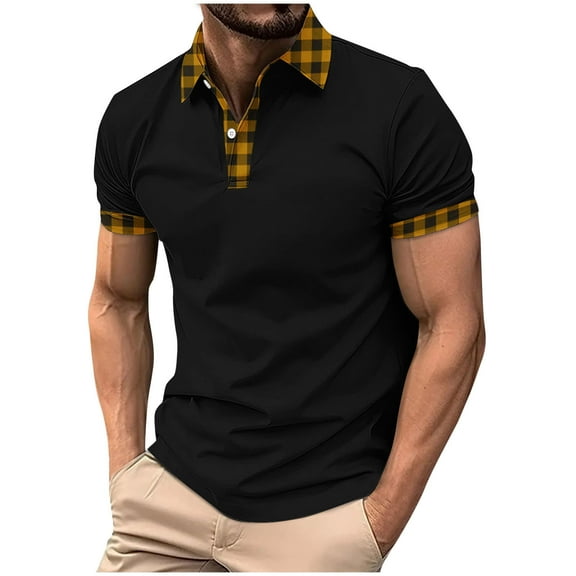 Summer Fashion Shirts for Mens 2025 Plus Size Pullover Button Printing Lapel Short Sleeve Turndown Collar Blouse Shirt
