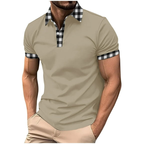 Shirts for Men 2025 Plus Size Fashion Pullover Button Printing Lapel Short Sleeve Turndown Collar Blouse Shirt