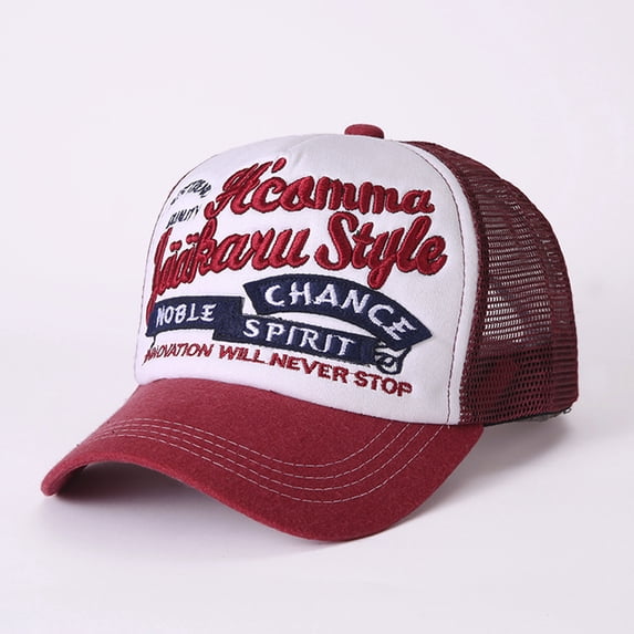 Summer Fashion Trendy Breathable Sports Baseball Cap Outdoor Casual Sun Protection Dad Hat Red