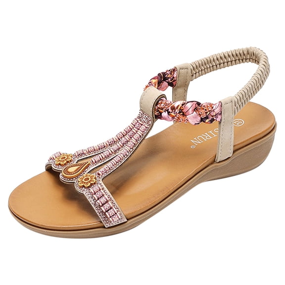 Summer Fashion Women Sandals Straps Light And Breathable Wedge Sandals