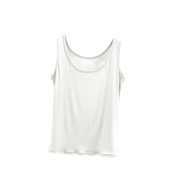 Summer Fashion Womens Vest Plus Size Solid Color Round Neck Loose Thin Sleeveless Short Sleeved Pajamas