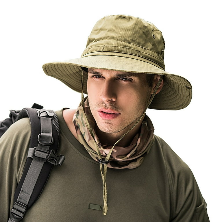 Summer Fishing Hat Man Women Wide Breathable Mesh Beach Hats Sun Men\'s  Outdoors UV Protection Fishings Cap