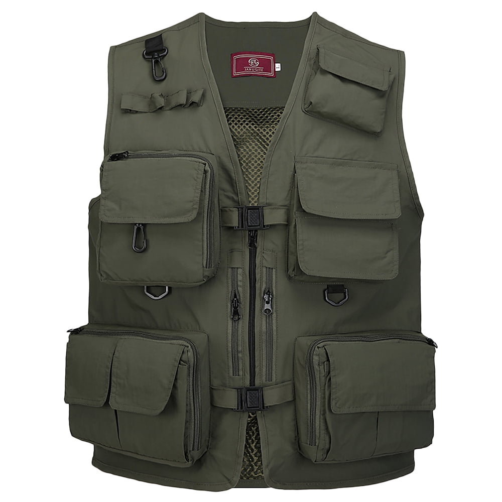 Summer Fishing Photography Vest, Quick Waistcoat with Multiple Pockets ...