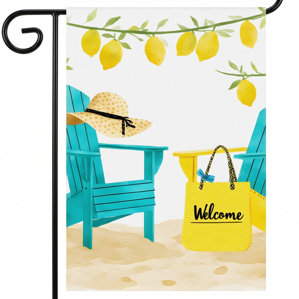 Summer Flags for Outside 28x40 Inch Display Size Welcome Outdoor Decor ...