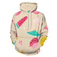 thumbnail image 1 of Summer Flamingo Watermelon Ice Cream 3d Sweatshirts Hoodie Fashion Casual Personality Men's Women Street Hoodie Pullovers Long Sleeve Comfortable Top, 1 of 6