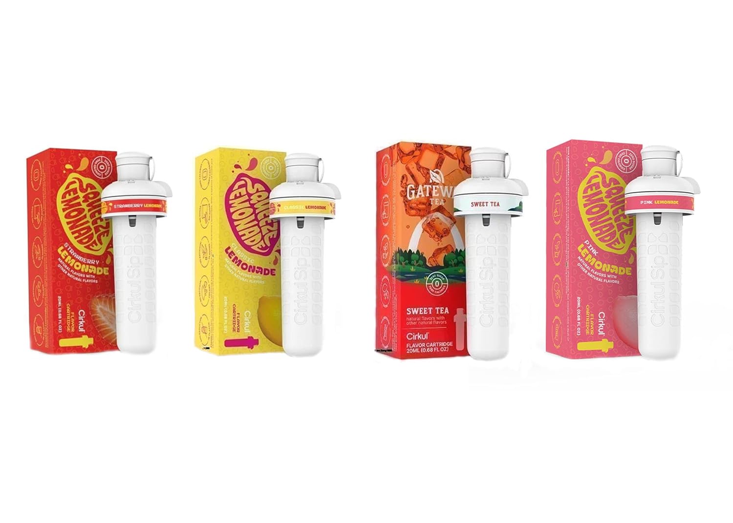 Summer Flavors Classic Lemonade, Sweet Tea, Peach Tea, and Strawberry
