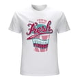 thumbnail image 1 of Summer Flavors Men’s Graphic T-shirt Vintage Short Sleeve Sport Tee White 2XL, 1 of 5
