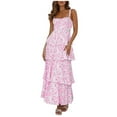 thumbnail image 1 of Summer Floral Backless Dress For Women Sexy Sweet Party With Vacation, 1 of 6