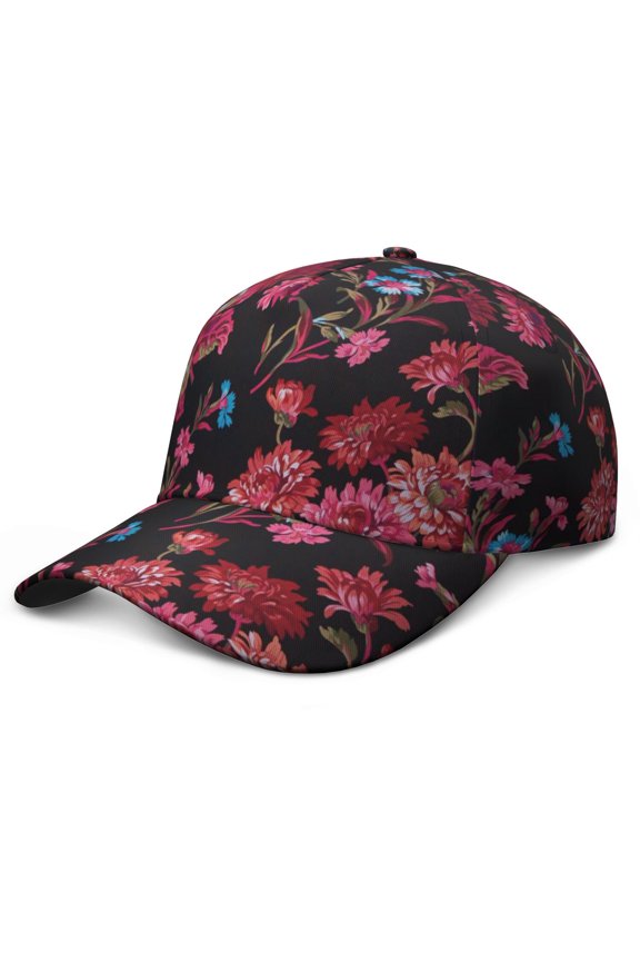 Summer Floral Baseball Cap Adjustable Snapback