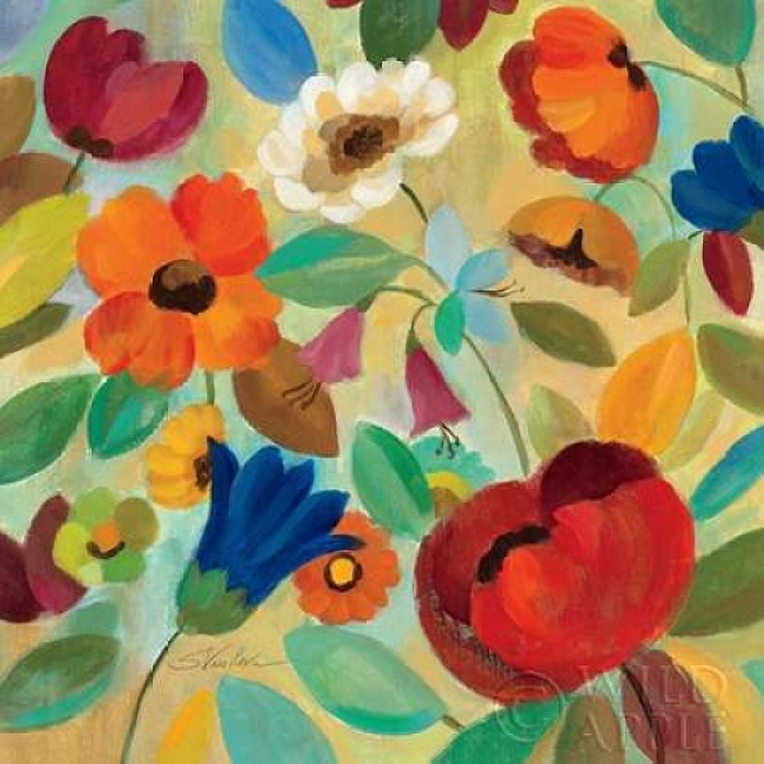 Summer Floral IV Canvas Art - Silvia Vassileva (24 x 24)