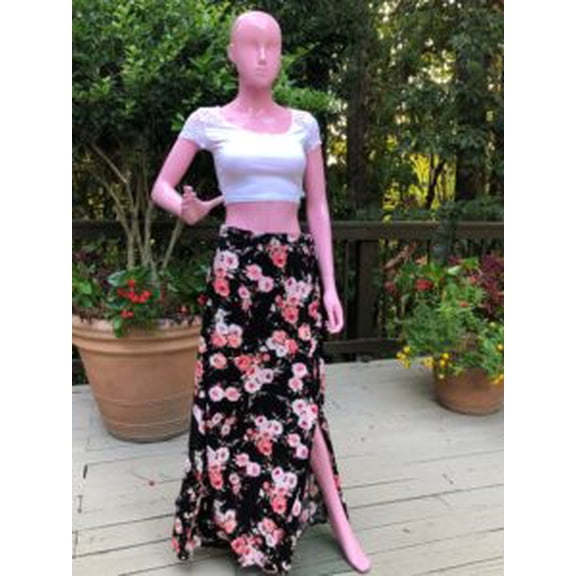 Summer Floral Maxi Skirt
