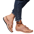 thumbnail image 1 of Summer Floral Muffin Seed Bottom Flip Flops - Large Size Casual Women's Rubber Sandals, 1 of 1