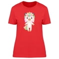thumbnail image 1 of Summer Floral Unicorn Cartoon T-Shirt Women -Image by Shutterstock, Female Medium, 1 of 2