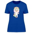 thumbnail image 1 of Summer Floral Unicorn Cartoon T-Shirt Women -Image by Shutterstock, Female XX-Large, 1 of 2