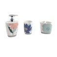 thumbnail image 1 of Summer Flower 3pc Set Lotion Pump/Toothbrush Holder/Tumbler - 3pc bath accessory set, 1 of 4