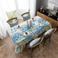 thumbnail image 1 of Summer Flowers Hydrangeas Butterflies Waterproof Rectangular Tablecloth Dining Table Coffee Table Cover Outdoor Picnic Cloth, 1 of 5