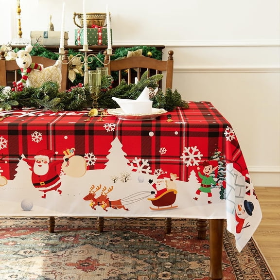 Summer Flowers Tablecloth Rectangle - Wild Flower Table Covering, Water Resistant Spring Summer Oblong Table Cloth - Summer Floral Table Cover for Indoor and Outdoor Use (60*102 inch)