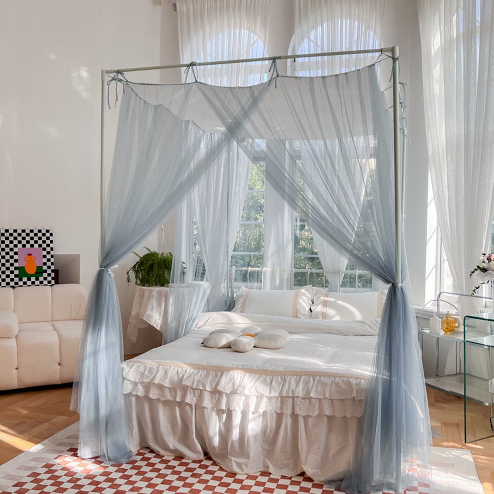 Portable mosquito net for double cheap bed