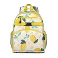 thumbnail image 1 of Summer Fresh Lemon Backpack - Waterproof Ergonomic Design for Students Carrying Heavy Loads, 1 of 6