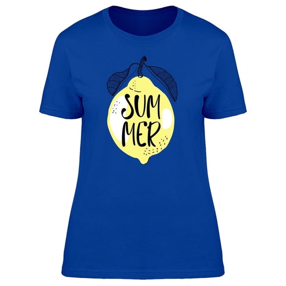 Summer Fresh Lemon T-Shirt Women -Image by Shutterstock, Female Large