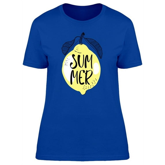 Summer Fresh Lemon T-Shirt Women -Image by Shutterstock, Female XX-Large