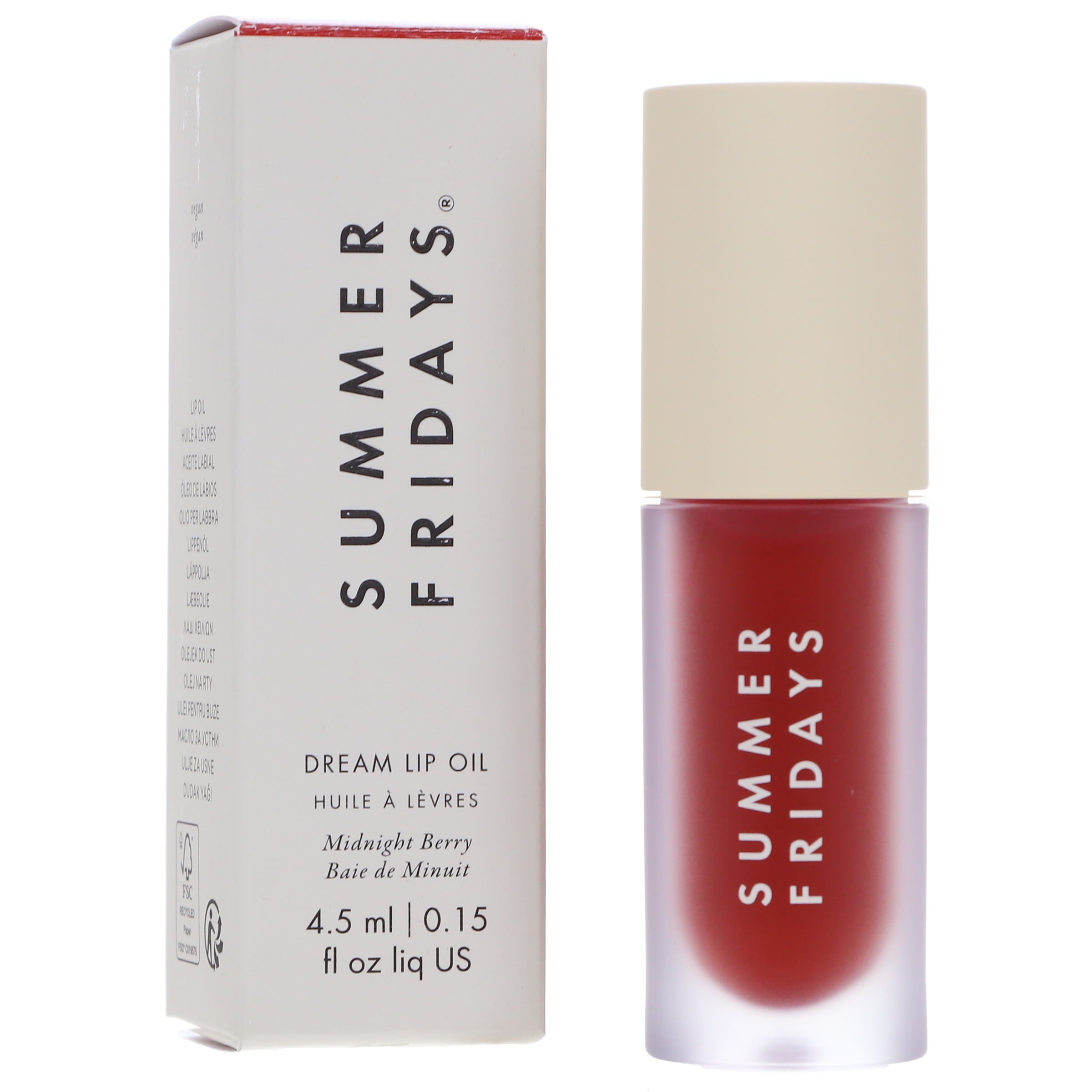 Summer Fridays Dream Lip Oil Midnight Berry 0.15 oz