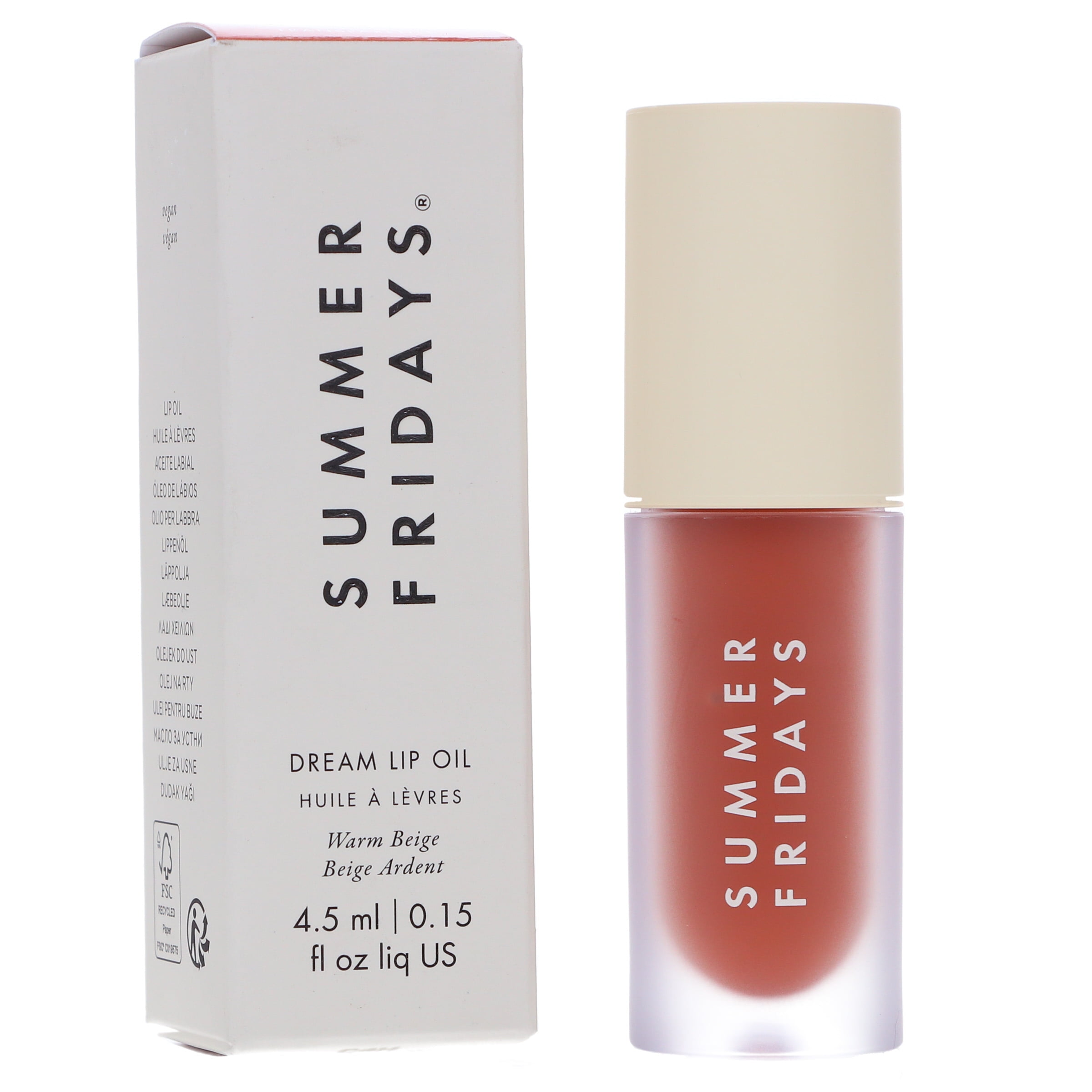 Summer Fridays Dream Lip Oil Warm Beige 0.15 oz