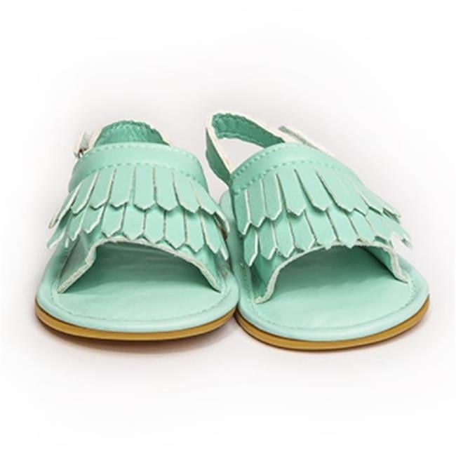 Summer Fringe Sandals, Teal - 2-7-12-Months