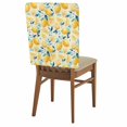 thumbnail image 1 of Summer Fruit Chair Covers Set of 4 Watercolor Lemon Cute Frangipani Blue Leaf Rustic Chair Back Covers Stretch Removable Washable Slipcovers Protector for Dining Room Kitchen Party Decor, 1 of 9