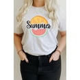 thumbnail image 1 of Summer Fruit Slices Watermelon Orange Graphic Tee T-Shirt, 1 of 5