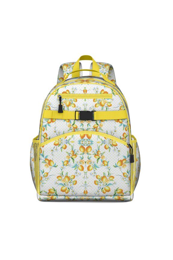 Summer Fruit Themed Backpack - Lightweight Waterproof School Bag with Spine-Protecting Ergonomic Design