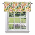 thumbnail image 1 of Summer Fruit Valance Curtain for Windows Watercolor Lemon Orange Rustic Farmhouse Rod Pocket Curtain Valances Short Window Treatments Panels for Kitchen Bathroom Laundry Room Basement 54 x 18 Inch, 1 of 9