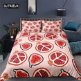 thumbnail image 1 of Summer Fruits Duvet Cover Pomegranate Orange Lemon Pattern 3D Print Bedding Set For Kids Boys Teens With Pillowcases Decor, 1 of 5