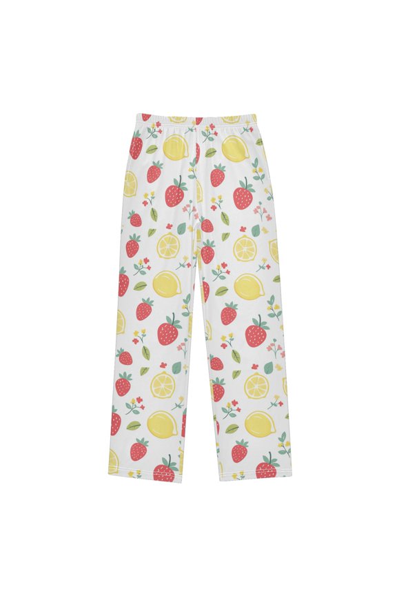 Summer Fruits Pattern Pajama Pants Soft Lightweight Lounge Pants Bottoms Sleep Pants Warm Comfy