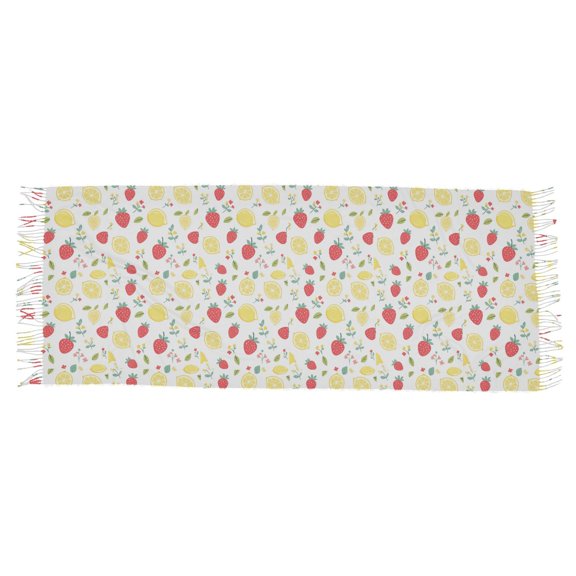 Summer Fruits Pattern Women's Cold Weather Scarves Lightweight Warm Fashion Scarves, Breathable 86.6''x30.7''