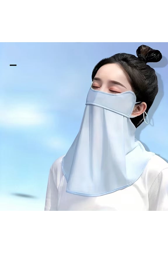 Summer Full Face Mask with Neck Coverage for Outdoor UV Protection Breathable Sun Shield for Men Women