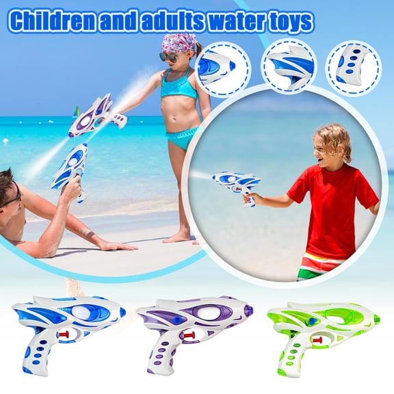 Summer Fun for Student Outdoor, Water Play for Student, Pool Party Favors for Student, Water Activities for Student Backyard, 7X4.5 Inch Green Handheld Water Gun, Durable Small