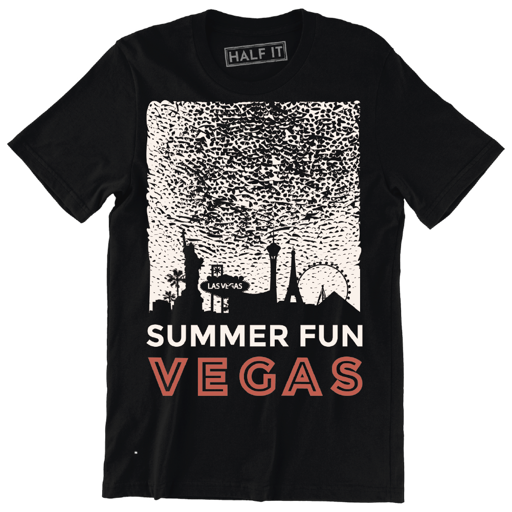 Summer Fun Vegas Nice Las Vegas City Skyline Men's Gift T-Shirt - image 1 of 4