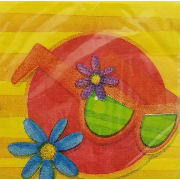 Summer 'Fun in the Sun' Small Napkins 3 Ply (16ct)