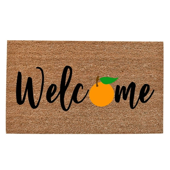 Summer Funny Door Mats Outdoor Welcome Doormats Home Decor Rugs, Durable Non-slip Backing Mat for Home Entrance Decoration, Home Indoor Farmhouse Funny Kitchen Mats Patio