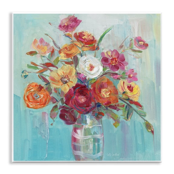 Stupell Industries Summer Garden Arrangement Wall Plaque Art, design by Sally Swatland, 12 x 12