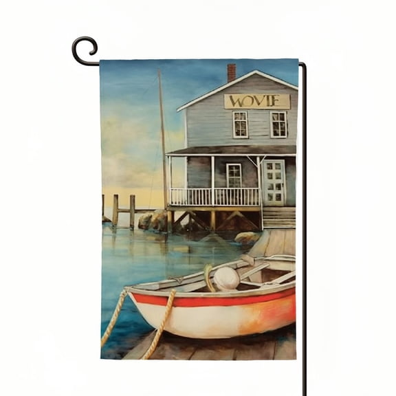 Summer Garden Flag Double-Sided Printed Outdoor Yard Art Decor - Seasonal Welcome Banner for House Porch, Lawn, Patio, Door - Suits Standard Stands