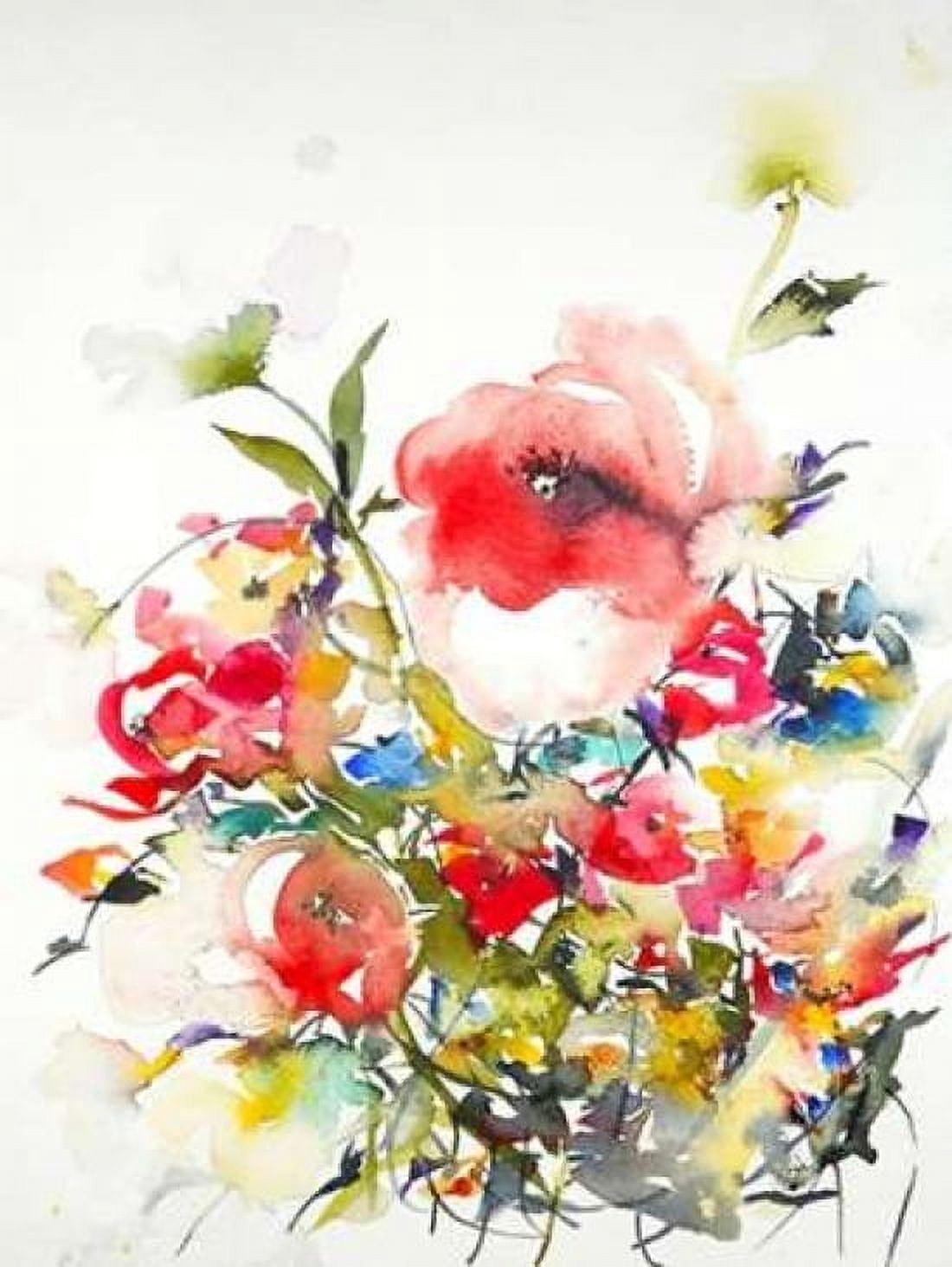 Summer Garden One Canvas Art - Karin Johannesson (18 x 24)
