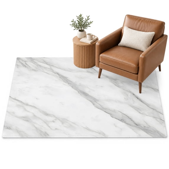 Summer Gary Marble Area Rug 2.7'x5', Modern Simple Theme Soft Mat Non ...