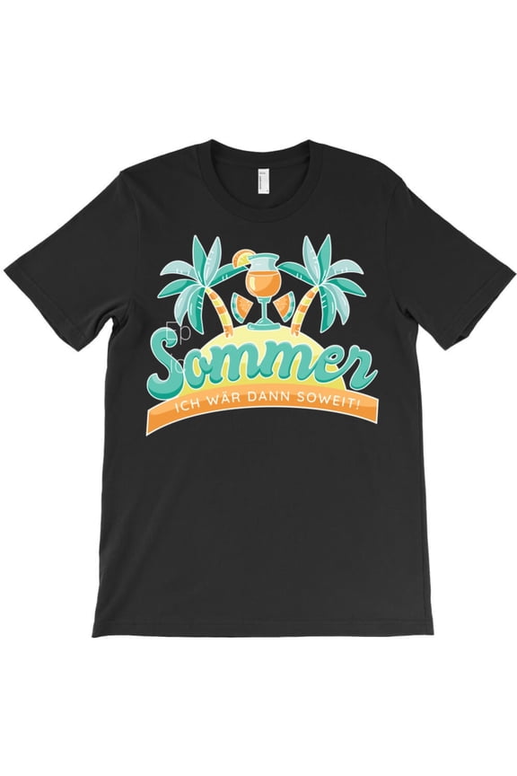 Summer German Quote Funny Holiday Graphic T-Shirt G10150, Up to 5XL